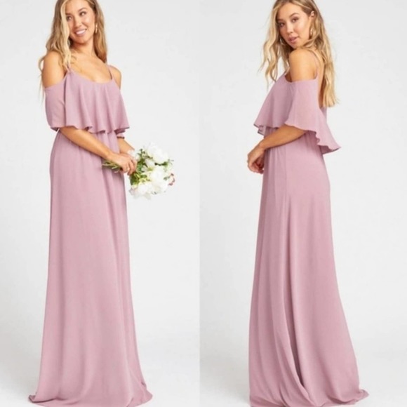 Show Me Your MuMu Dresses & Skirts - Show Me Your Mumu Caitlin Ruffle Maxi Dress Rose